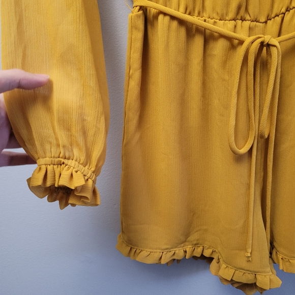 Wayf Marigold Long Sleeve Romper - Picture 6 of 9